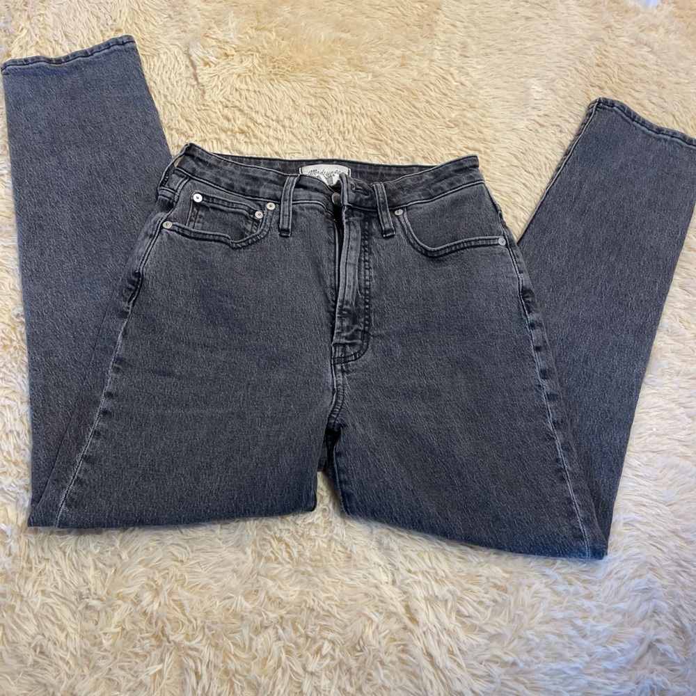 Madewell Curvy Perfect Vintage Black Denim Jeans 27